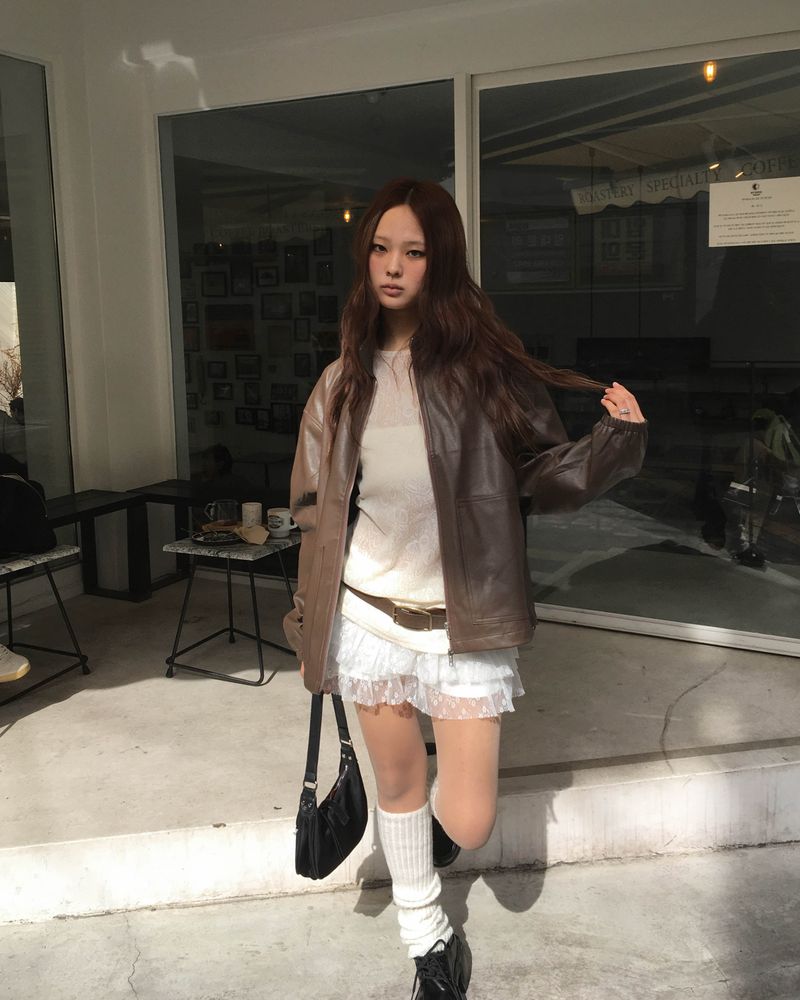 Classic leather jacket