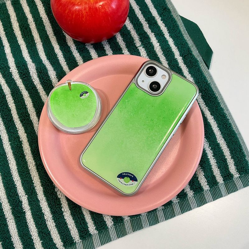 [MADE][Epoxy Silver Bumper Case] Aori Apple Case