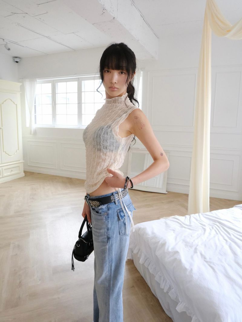 y2k stud bling belt