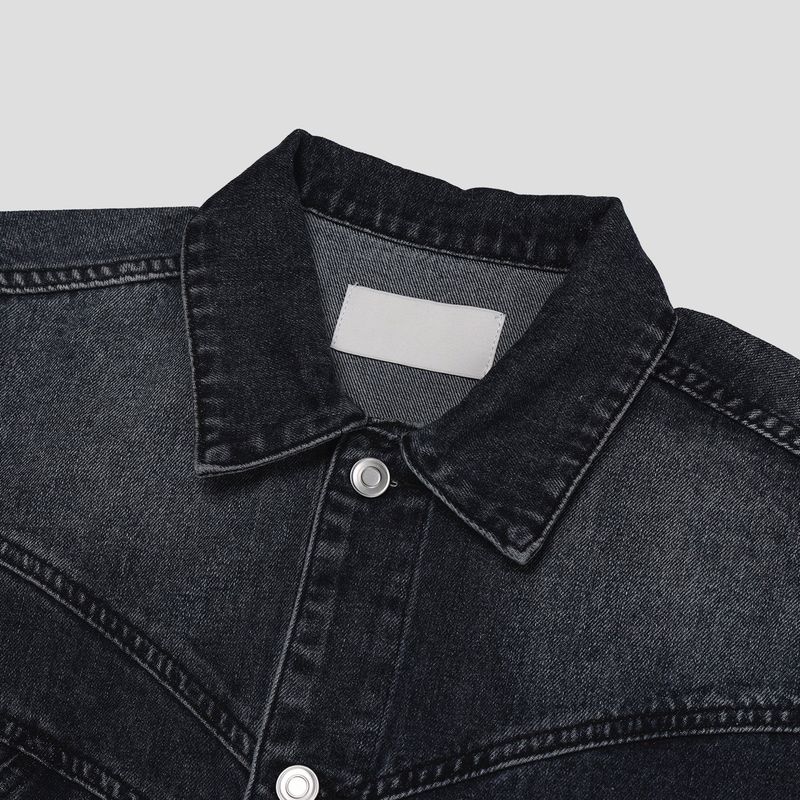 Sculp Crop Western Denim Jacket (No.848)