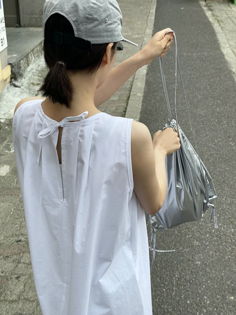 Future silver backpack