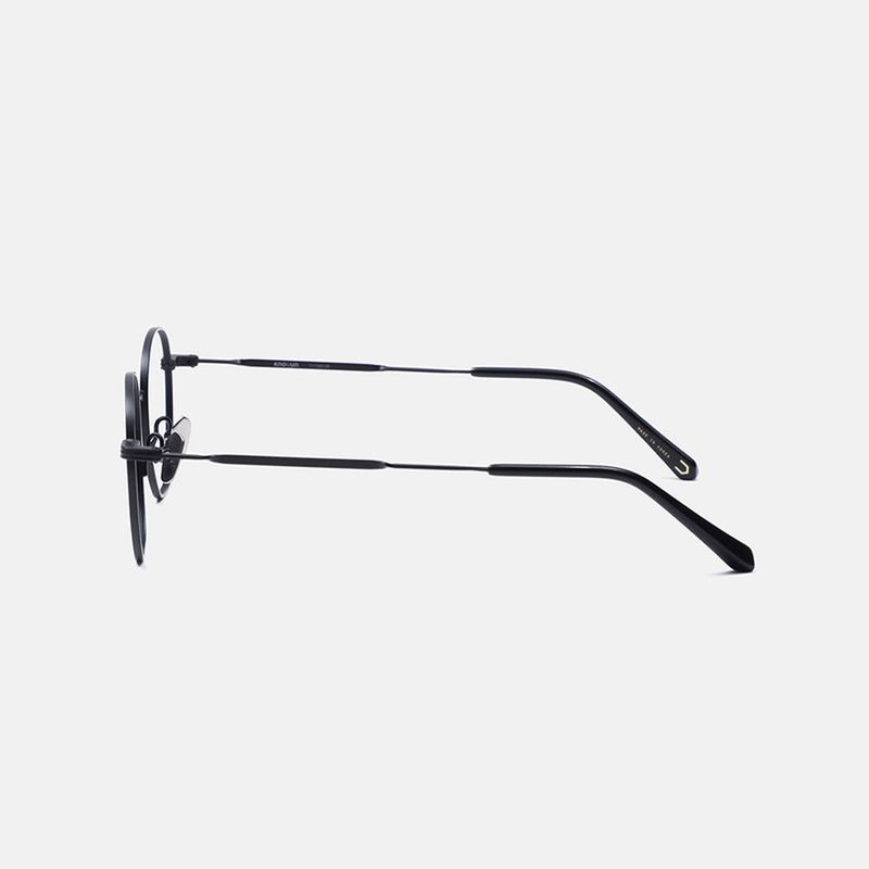 Knouun Square titanium glasses CODE. 101. B Black