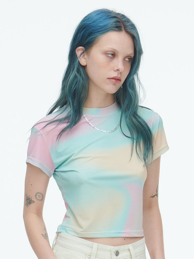 Sserpe（セルぺ）の「Over The Rainbow Sherbet Crop T no.2（Tops）」