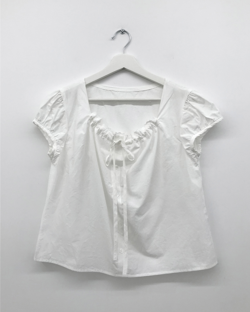 French puff blouse (3color)
