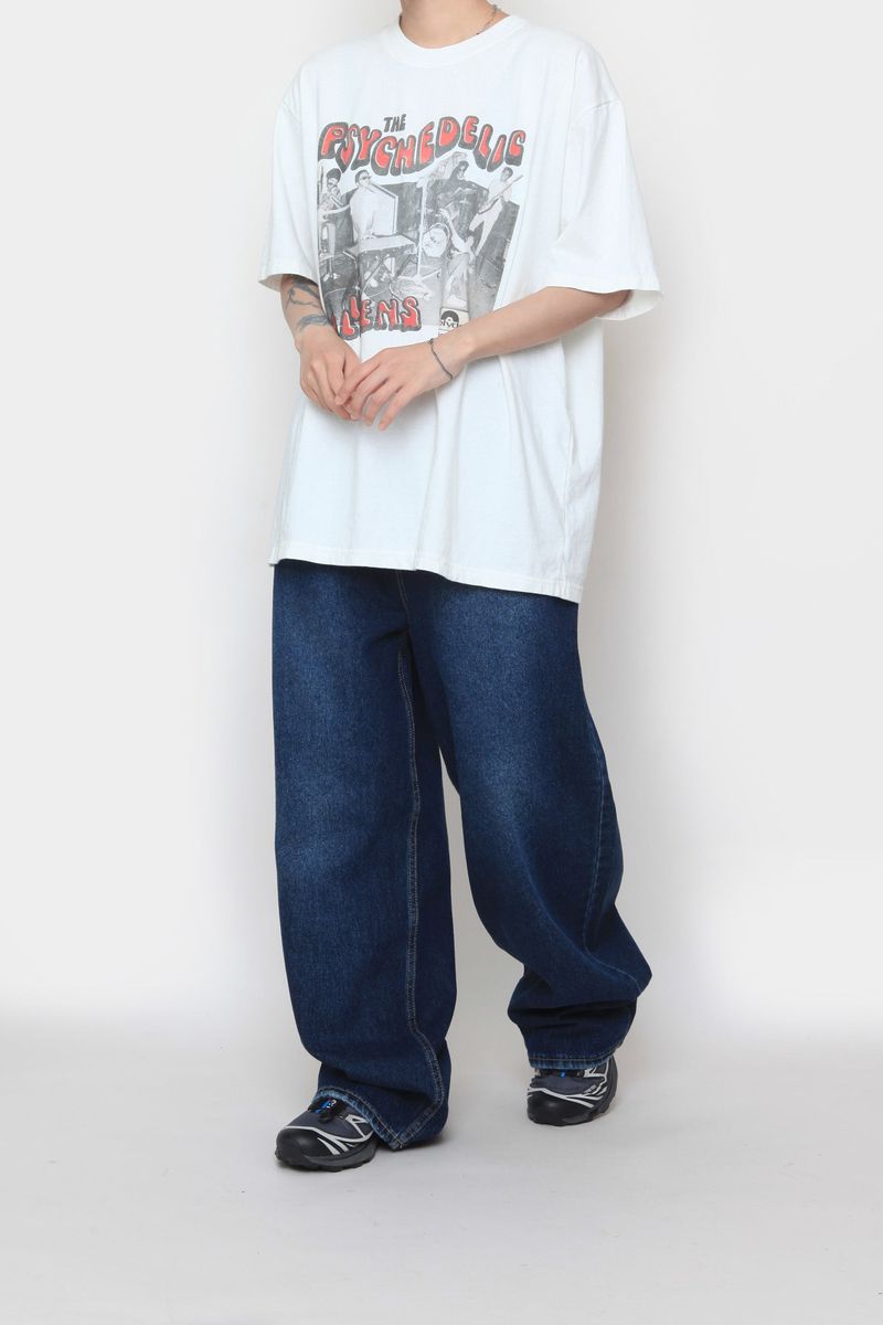 Bizo Snap Wide Denim Pants