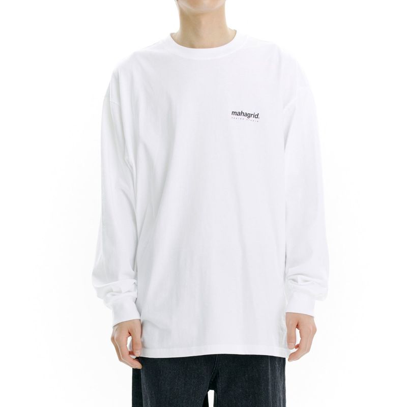 mahagrid（マハグリッド）の「オリジナルロゴ長袖Tシャツ（トップス）」