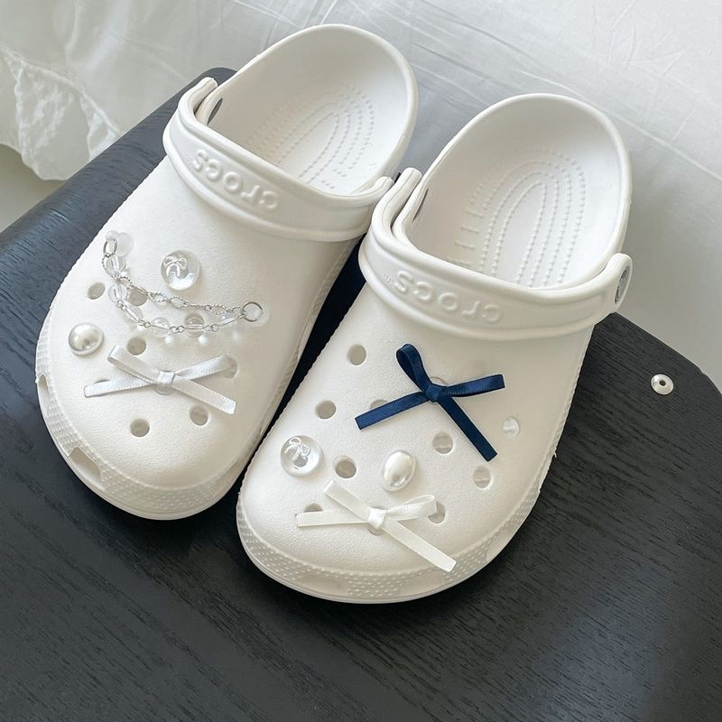 [made]glossy ribbon ver resin shoes charm set 