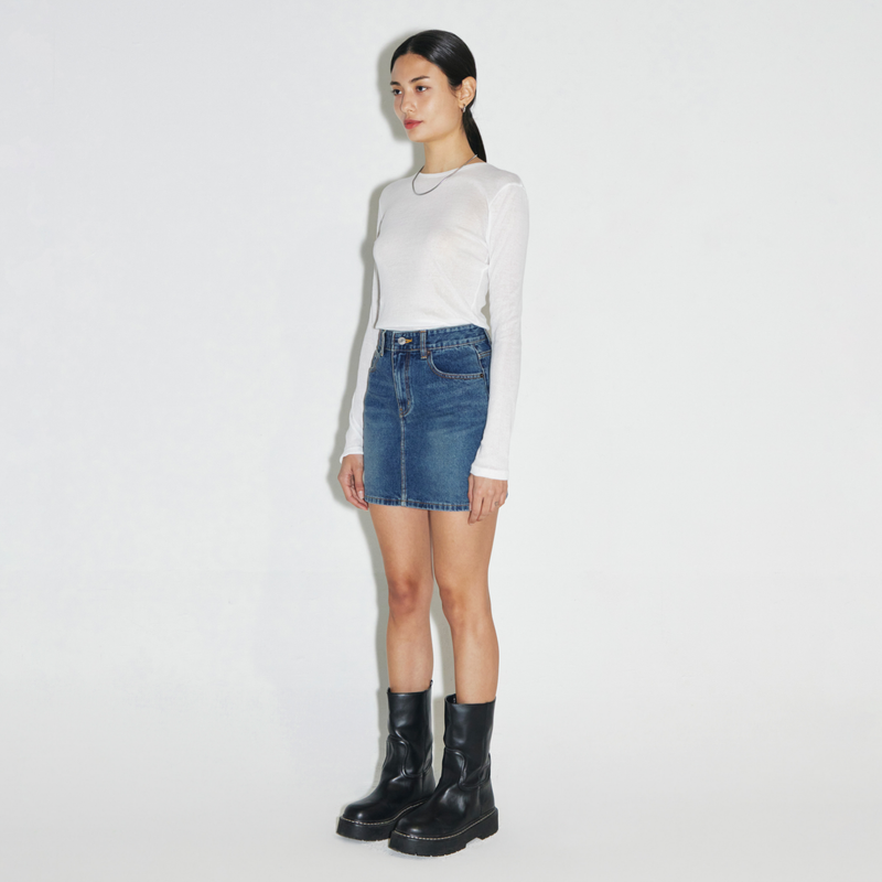 Middle blue skirt - SK001