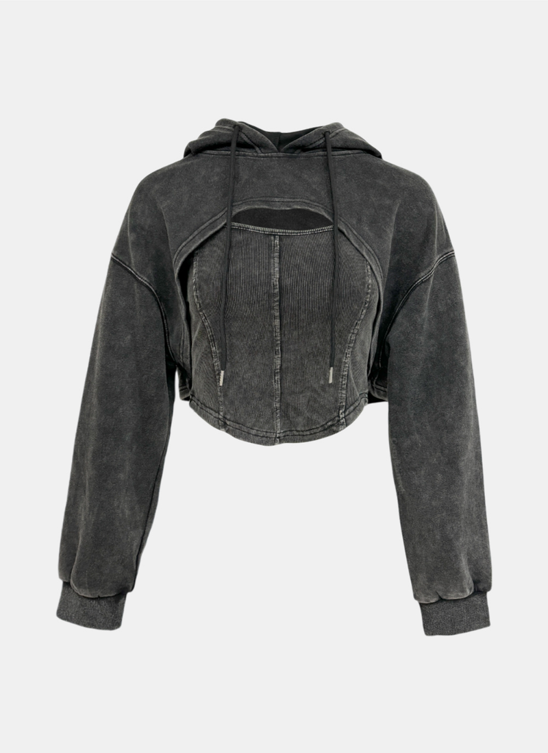 Hog Pigment Hooded Top Set