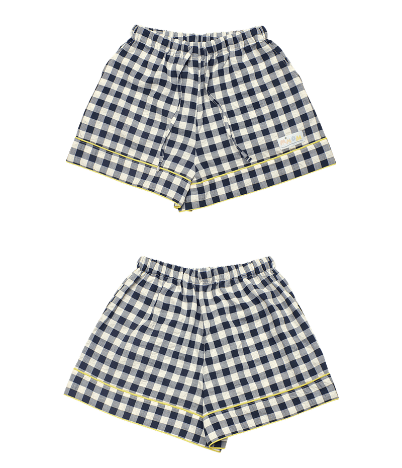 Checky Pajama set / Navy