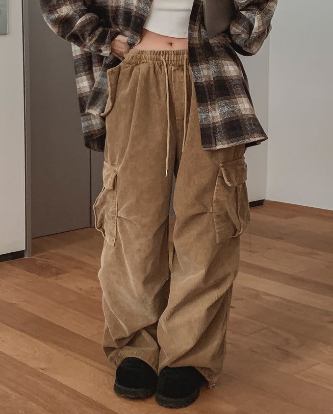 Fog Corduroy Pig Cargo Pants