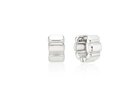 26SS★ Ice Block Silver One-Touch Earrings M