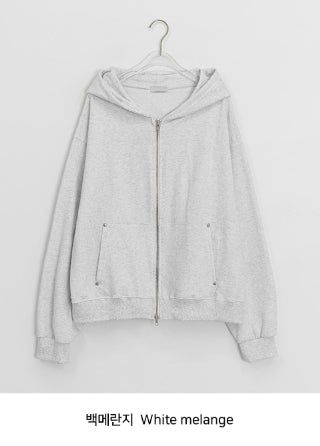 Silka Cotton Rivet Over Hood Zip-Up