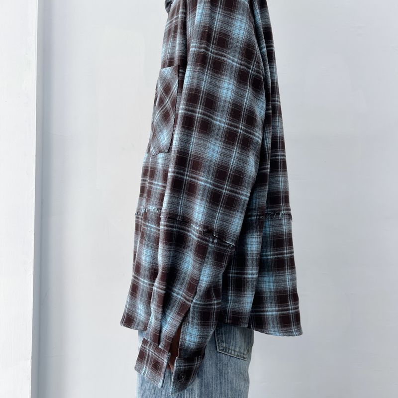Patchwork Check Shirt