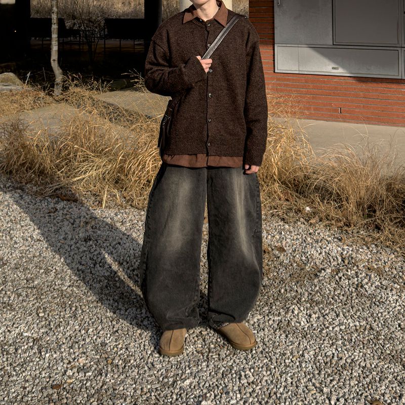 Lunet Wool Round Cardigan