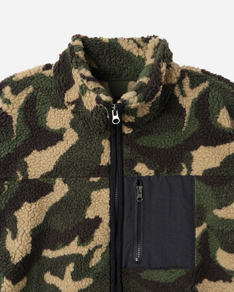 All-Day Camo Sherpa Zip-Up