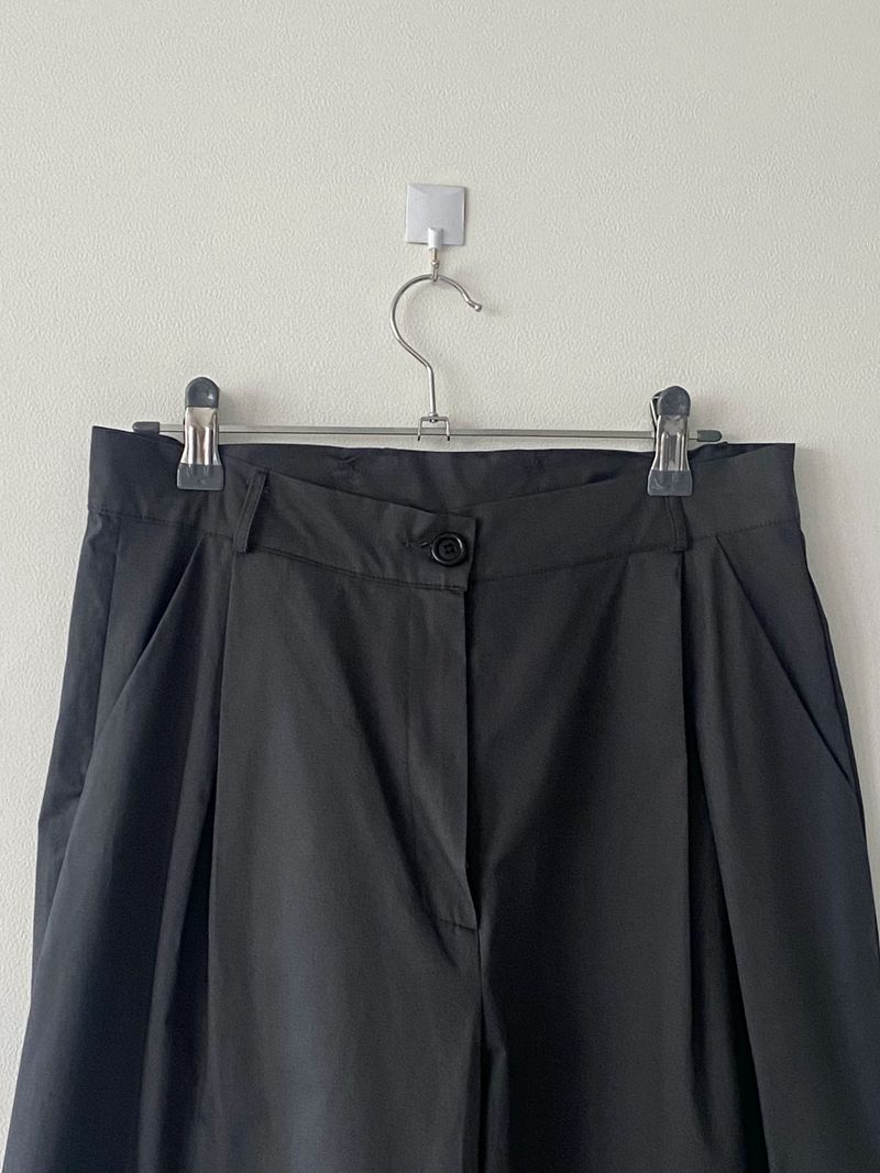 Dull bizo pintuck wide pants