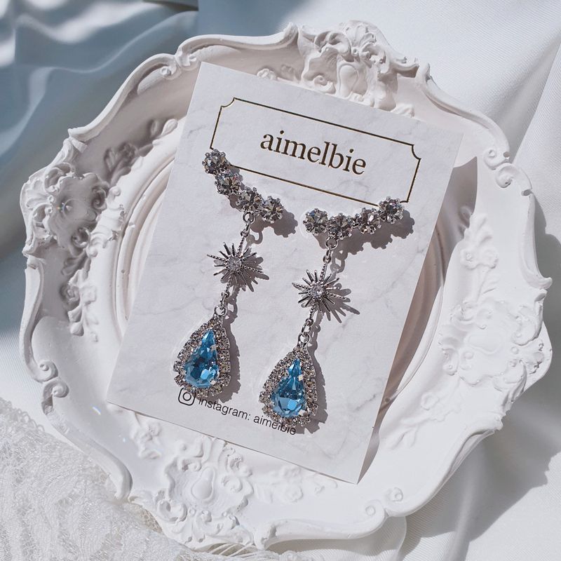 [IVE Liz Earring] Stellar Elf Earring - Light Sapphire
