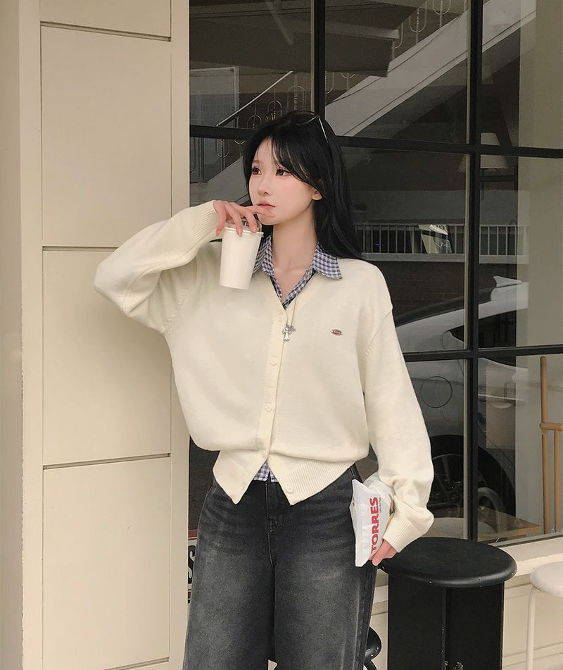 [bellide made] Merlin, Pendant V-neck Cardigan