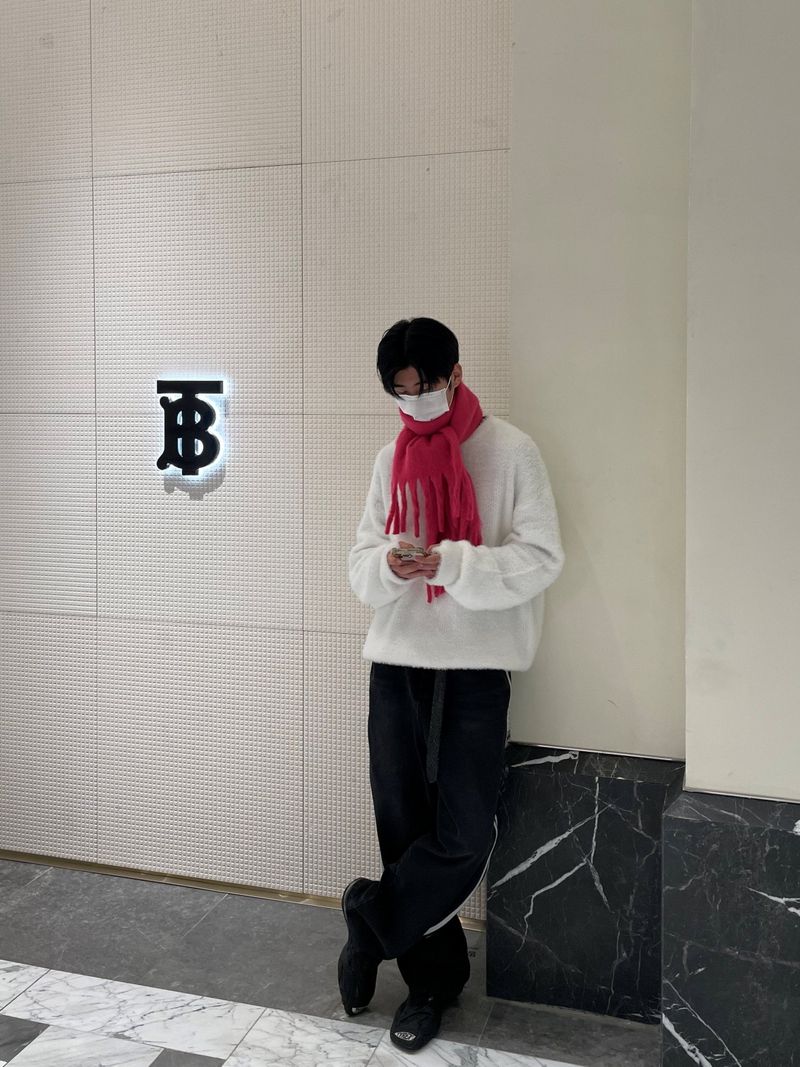 Warm tassel muffler