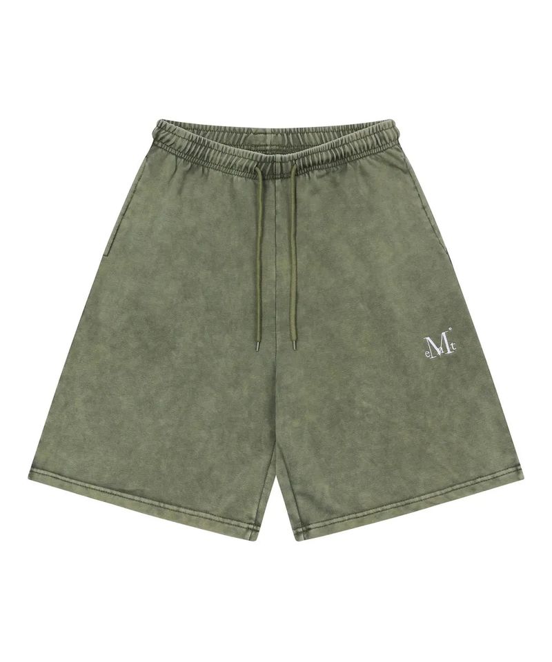 EASE PIGMENT WASHING BANDING BERMUDA HALF PANTS UNISEX (3Color)