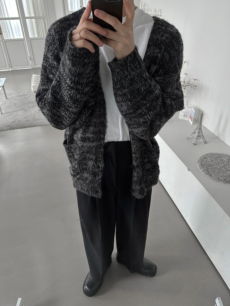 Acon Mohair Brush Cardigan (3color)