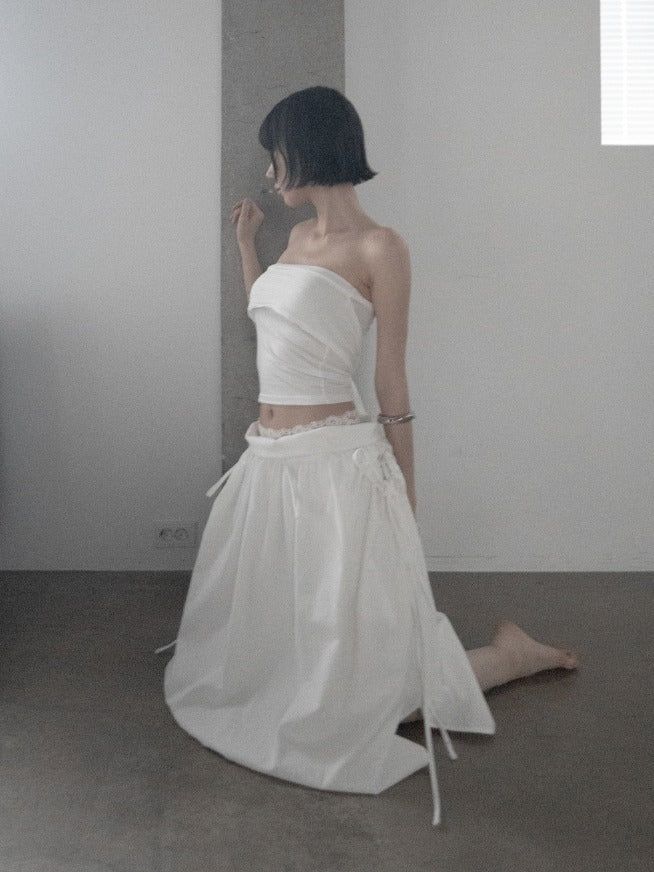 Twabel Knot Dual Tube Top