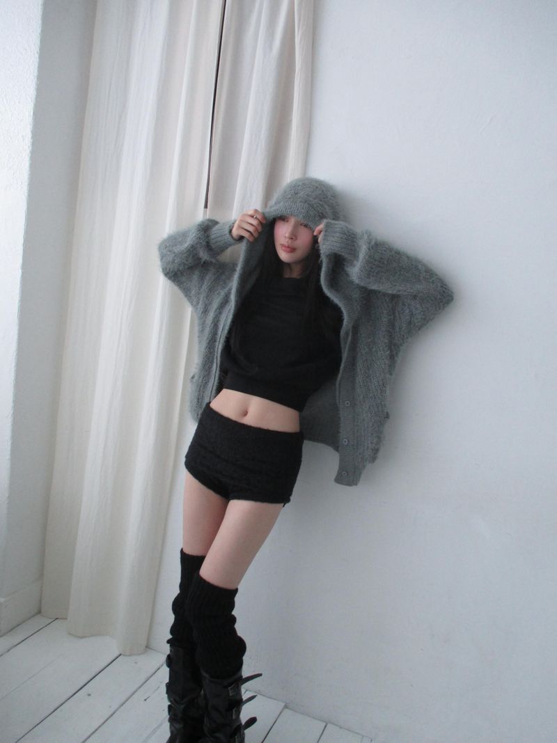 fur shorts