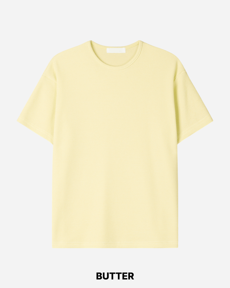 Core Cropped Waffle Short Sleeve T