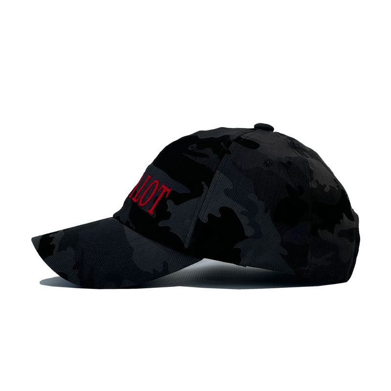  Logo camo ball cap - black