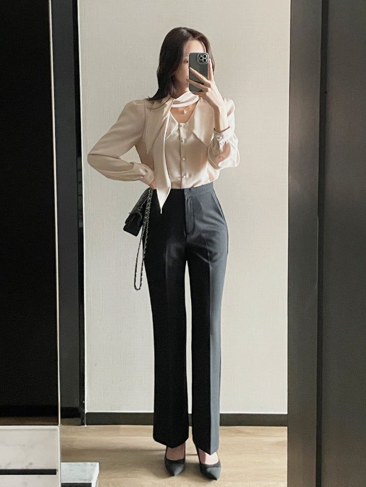Kane Semi Bootcut Denim Slacks