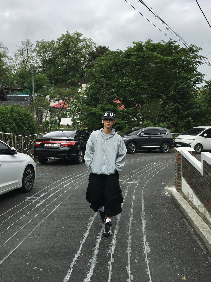 [Sweat.ver] Amekaji loose cargo sweatpants 4C