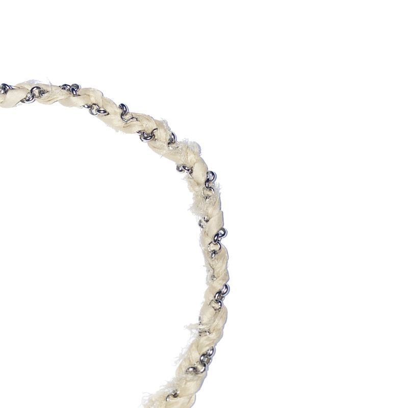 silkyarn chain necklace (ivory)