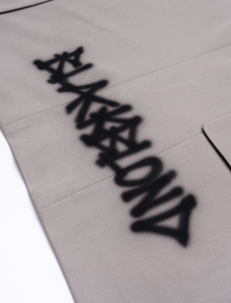 BBD Graffiti Logo Piercing Blazer (Beige Gray)