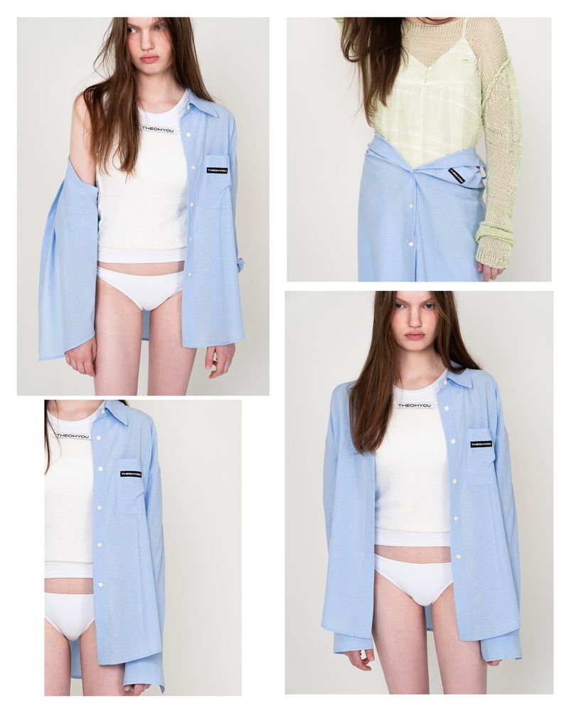 SUMMER OVER-FIT SHIRTS (STRIPE)