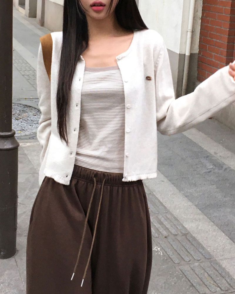 Candy Frill Knit Cardigan