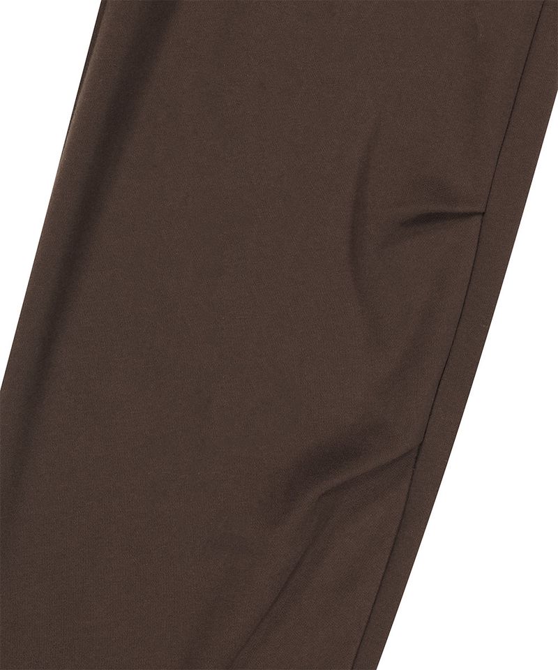 TWO-TUCK WIDE SWEAT PANTS_BROWN