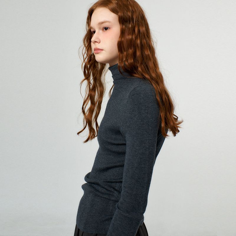 Basic Turtle Neck Knit_5Color