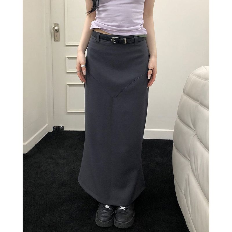 Curved Maxi Skirt