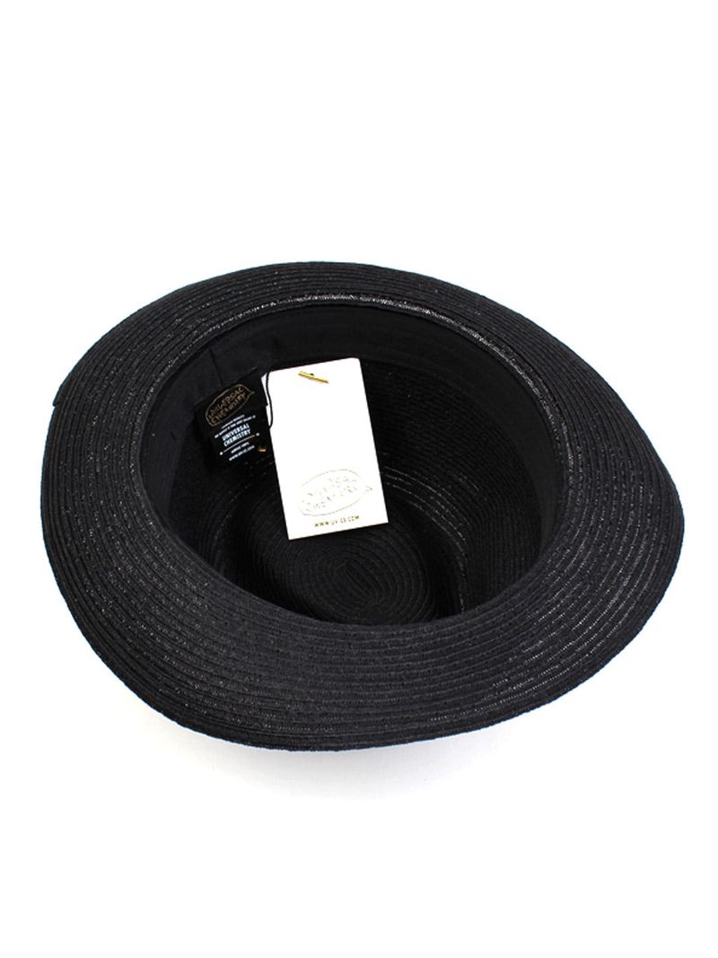 Soft Summer Black Long Fedora
