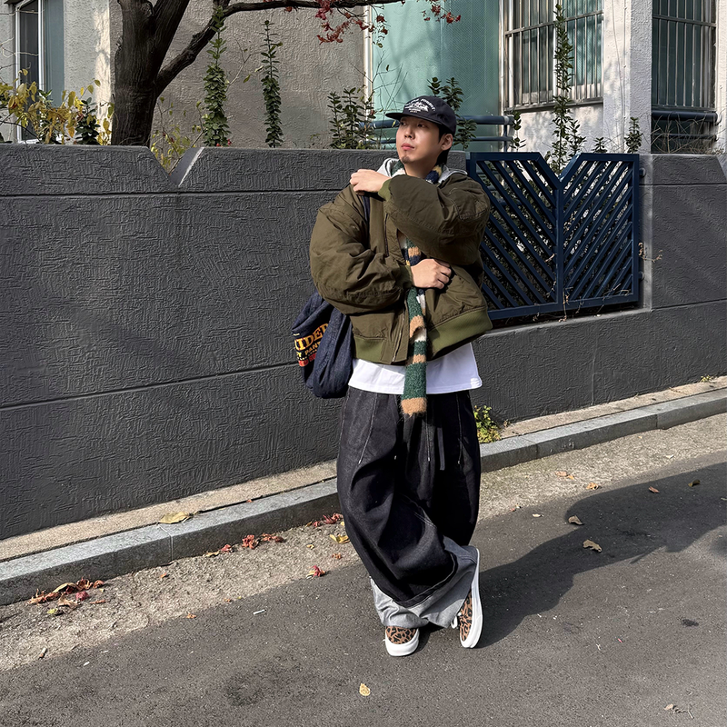 Two-Tone Hooded Ripstop MA-1 Padded Jumper
