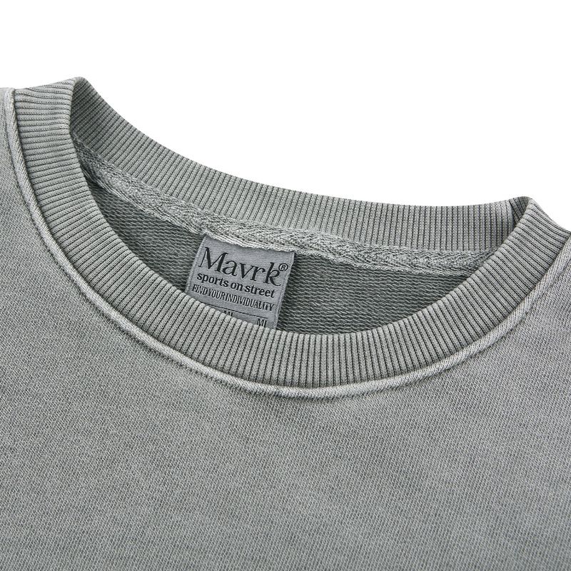 VINTAGE PIGMENT WASHED SWEATSHIRT GRAY