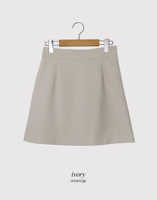 Daily Pintuck Wool Mini Skirt (2color)