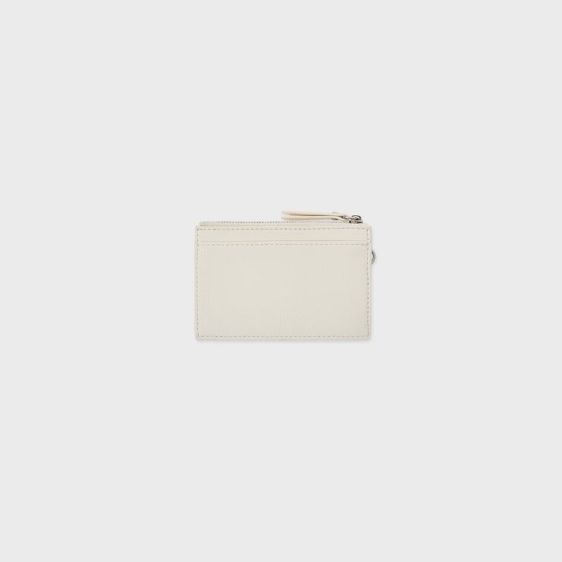 Leather 2 Pocket Flat Bag Set (White)