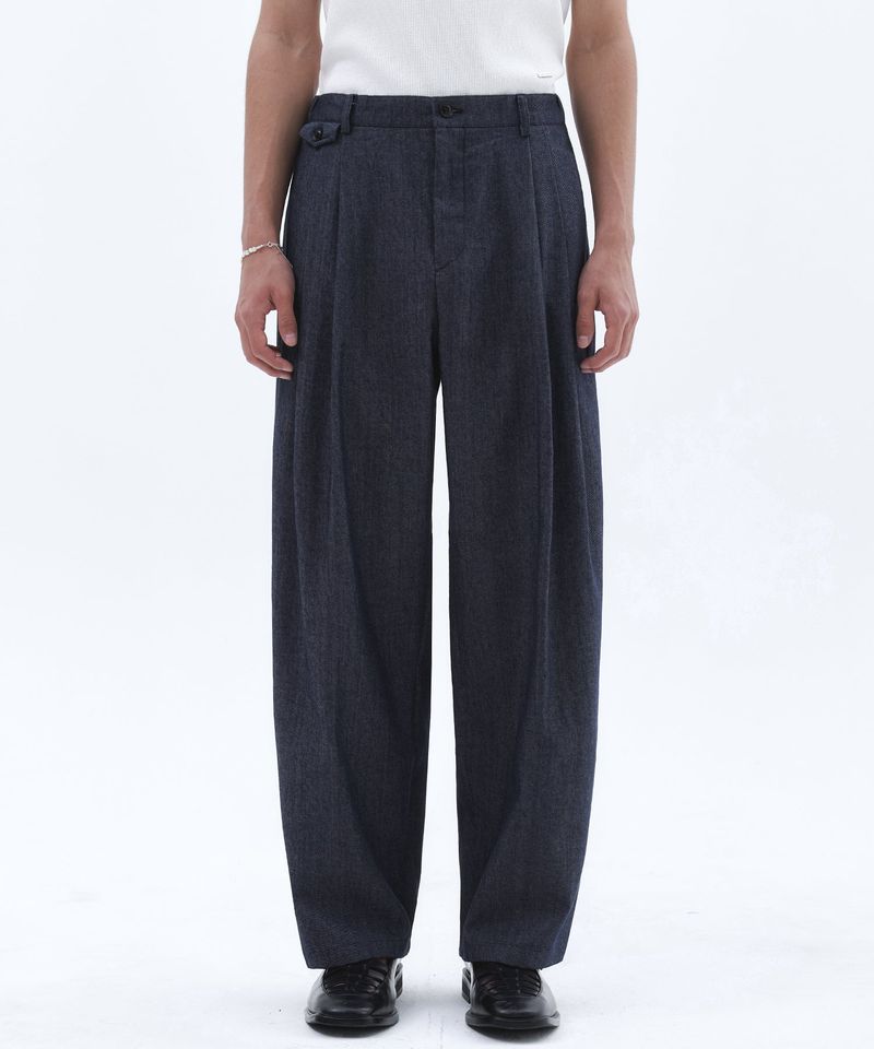 TRIP LE SENS（トリプルセンス）の「Flap pocket wide pants_Indigo Denim  （Pants）」