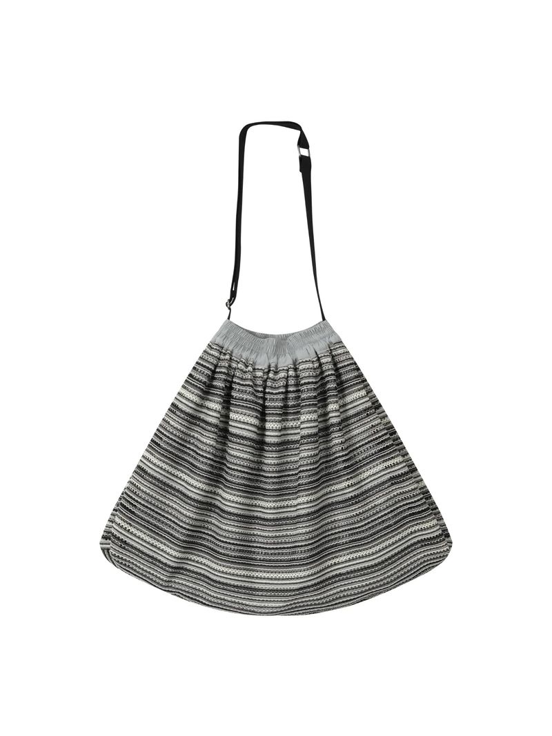 EARTHJIGU（アースジグ）の「ニット リバーシブル バッグ (GRAY)（バッグ）」