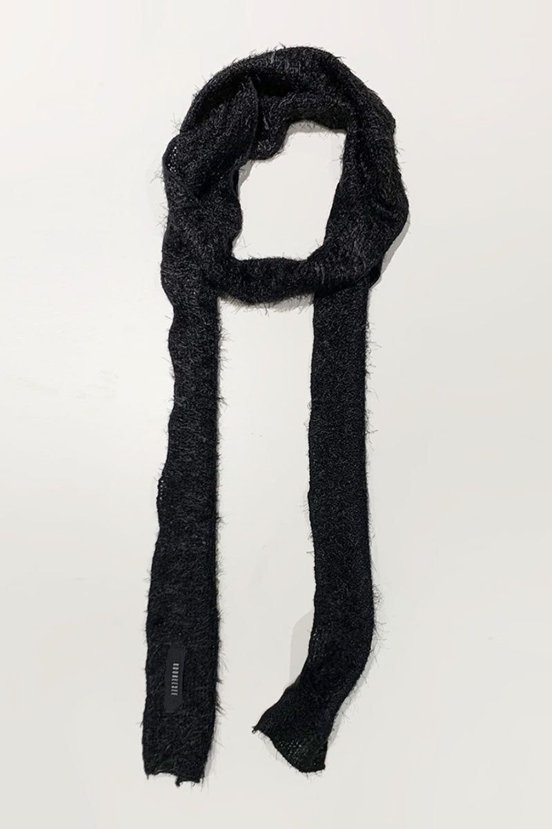 KOOKEESEE(クキシ)の「Hairy Knit Muffler Scarf (Black)(Fashion Accessories)」