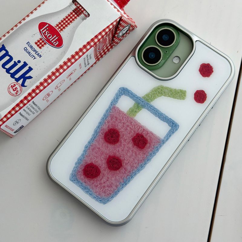 MOHAIRADE GLASS BUMPER CASE _ PINK