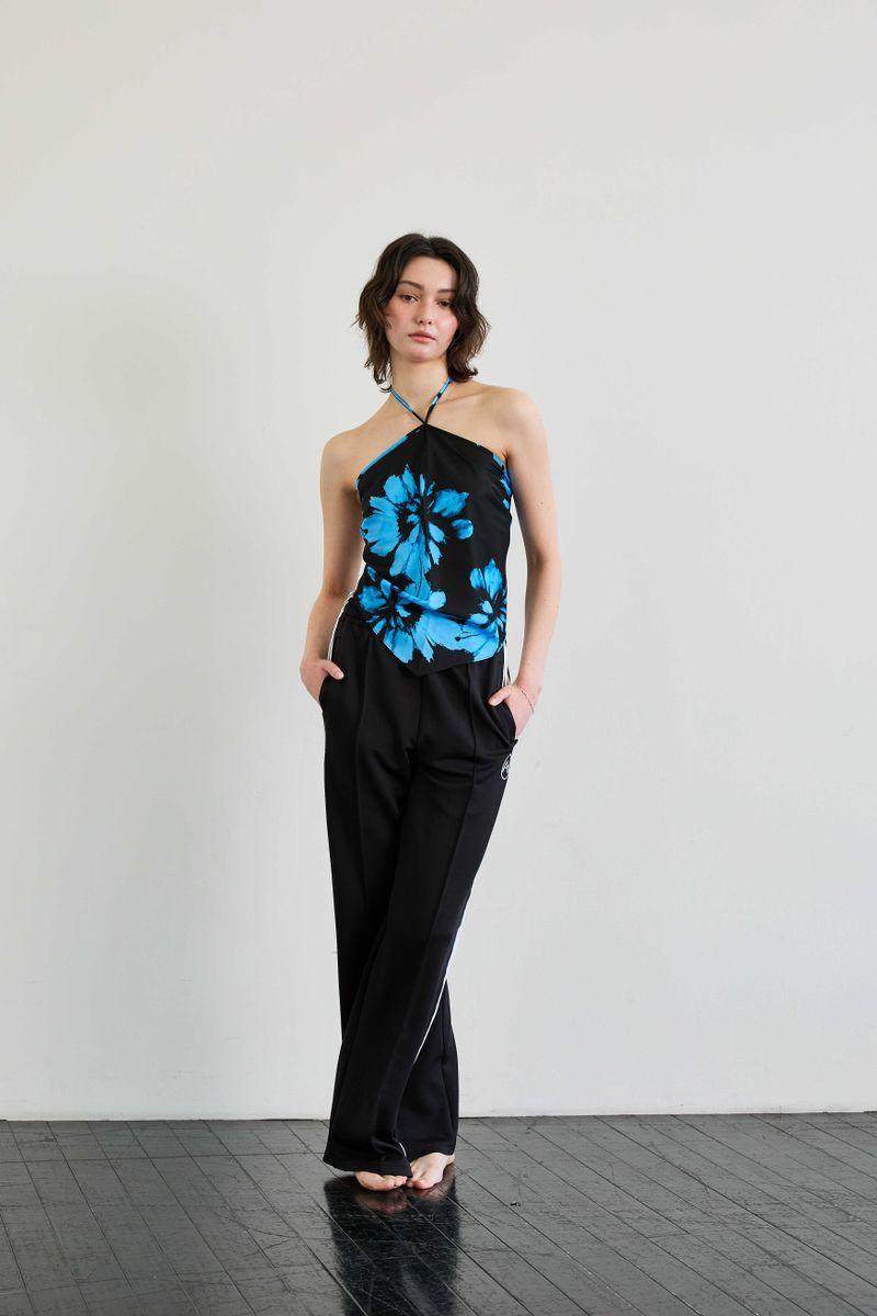  FLUTTER HALTERNECK / BLUE