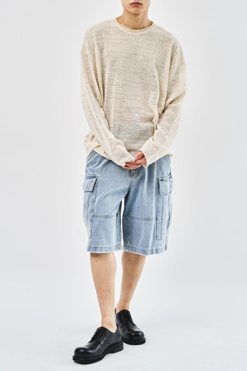Pace Snap Denim Shorts (2color)